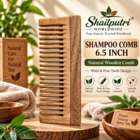 shampoo wooden comb 6.5 inch
